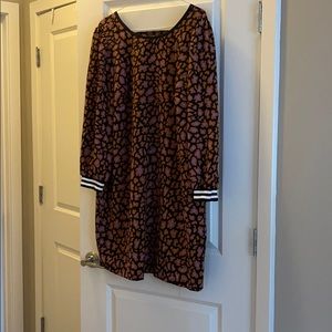 Eloquii Leopard Print Knee Length Dress